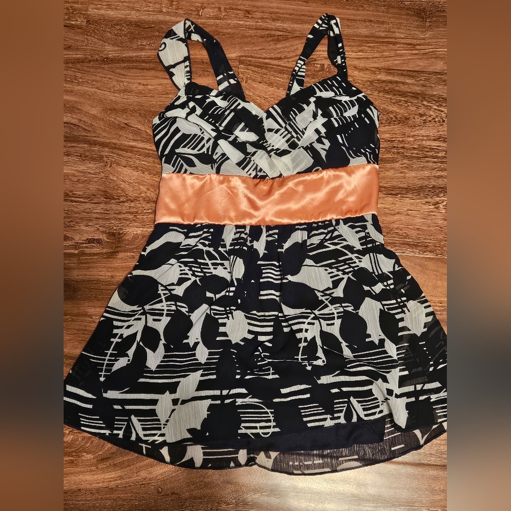 Halter ribbon top